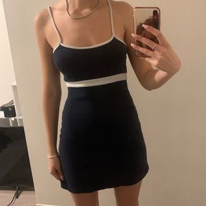 Navy blue dress Brandy Melville